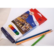 Цветные карандаши Koh-I-Noor "7 ЧУДЕС СВЕТА", 24 цвета